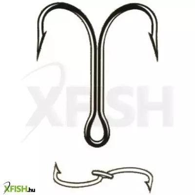 Mistrall 2210Z Kétágú Rablóhalas Horog Brown 1-es 10db/csomag