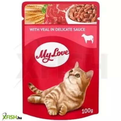 My love alutasakos macskaeledel borjú ízletes szószban 100g, 24 db/csomag