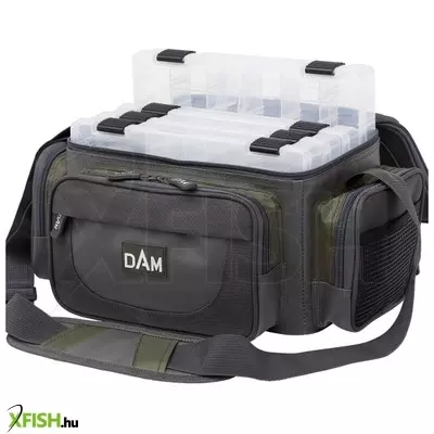 Dam Pergető Horgász Táska M + 4 Doboz M