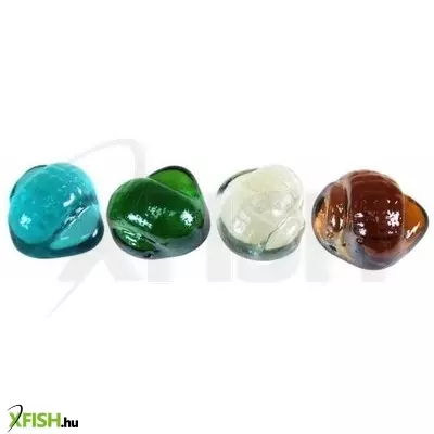 Egyéb vegyes üvegkavics akvárium dekoráció - csigaház 10db