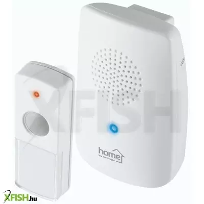 Home db 1001dc vezeték nélküli csengő, 100m hatótáv, 8 dallam, kék fényjelzés, 256 digitális kód, elemes kivitel, ip 44 védett nyomógomb