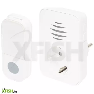 Home dba1101ac vezeték nélküli csengő, elemes nyomógomb, max 150m hatótáv, 38 dallam, ip44 nyomógomb