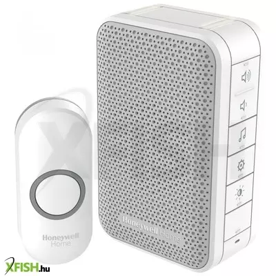Honeywell home dc313np2 vezeték nélküli csengő, 150m hatótáv, 6 dallam, LED jelzőfény, nyomógomb ip55 védett, 230v-os tápellátás