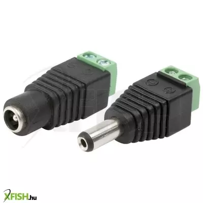 Home dc 2cs, dc csatlakozópár sorkapoccsal, 3a, 36w, 0,5-1 mm2 vezeték