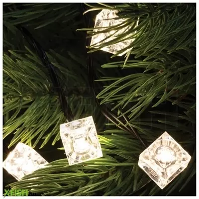 Dekorációs termékek home deco 5 dekoráció szett, kocka alakú, 50 db, ø5 mm-es led-re, kül- és beltéri kivitel