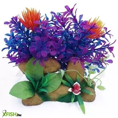 Egyéb vegyes akvárium dekoráció 19cm - d22320 XXL (lila)