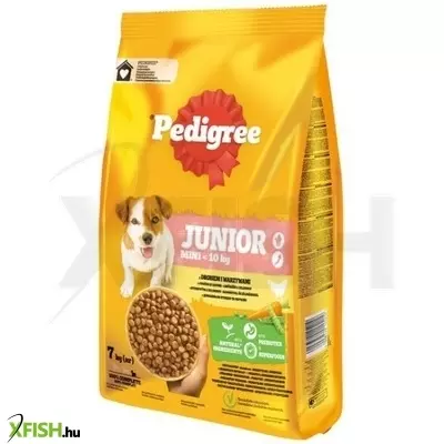 Pedigree Száraz Junior Mini Baromfi-Zöldség 7kg