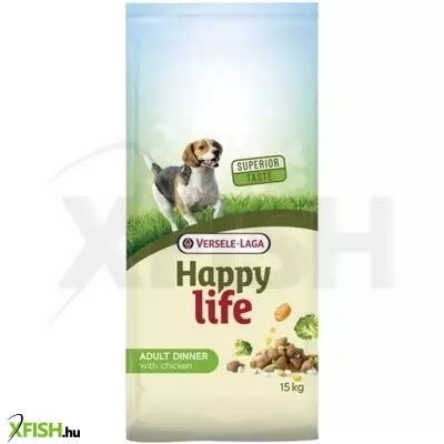 Happy Life Dog Adult Diner Csirke 15kg