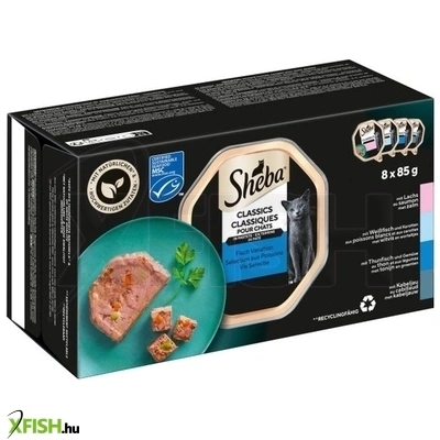 sheba alutasakos nedves macskaeledel hal válogatás 64x85g