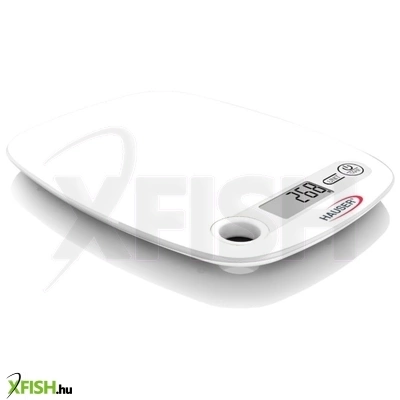 Hauser dks-1064 W konyhai mérleg, max. 5kg, tára funkció, lcd kijelző, 1 g-os pontosság, fehér
