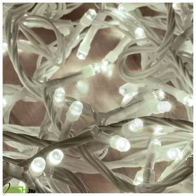 Dekorációs termékek home dli 200/wh led-es fényfüzér, 10 M / 200 db hidegfehér led, állófényű, fehér vezeték, sorolható, kül- és beltéri kivitel