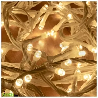 Dekorációs termékek home dli 200/ww led-es fényfüzér, 10 M / 200 db melegfehér led, állófényű, fehér vezeték, sorolható, kül- és beltéri kivitel