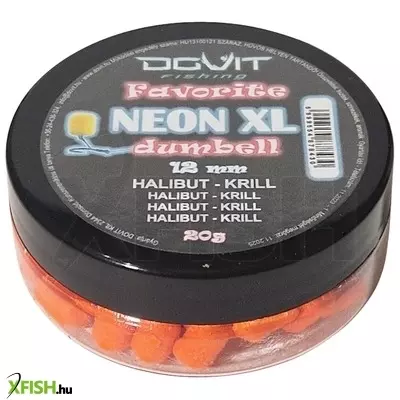 Dovit Favorite Dumbell Neon Horog Pellet Halibut Krill 12mm 20g