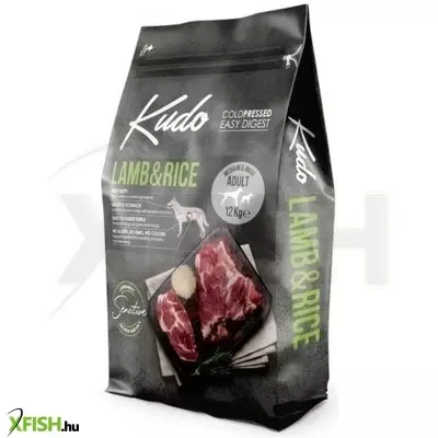 kudo low grain adult lamb/rice medium/maxi száraz kutyatáp bárány, rizs 12kg