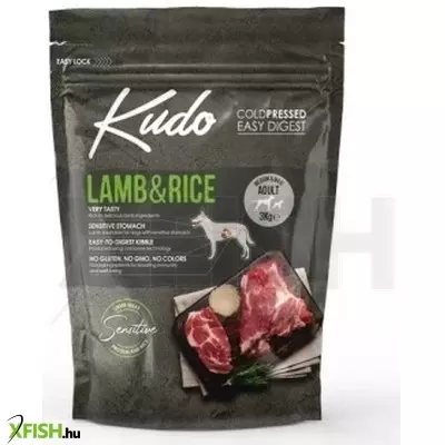 kudo low grain adult lamb/rice medium/maxi száraz kutyatáp bárány, rizs 3kg