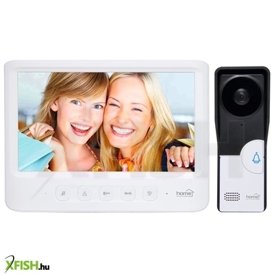 Home dpv 26 ultra vékony 7 colos videó-kaputelefon szett, éjszakai kameramóddal, 16 féle csengetési dallammal, kitekintő funkcióval