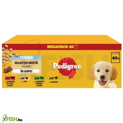 Pedigree Alutasak Multipack Junior Mix Nedves Kutyaeledel 40x100g 