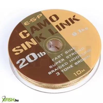 Esp Camo Sink Link Fonott Előkezsinór Barna 15Lb 10M