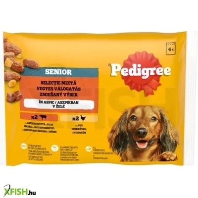 Pedigree Alutasak Multipack Senior Mix Nedves Kutya Eledel 52x100g
