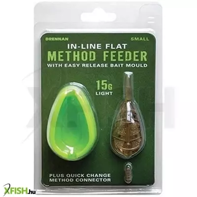 Drennan Flat Feeder & Mould method feeder kosár + töltő Small 15G