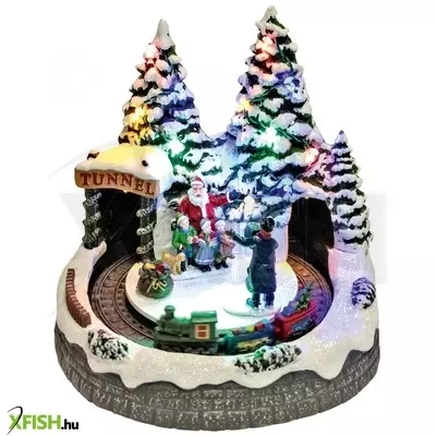 Dekorációs termékek home drm 8 dioráma, mikulás, vonat, led, világító, zenélő, beltéri