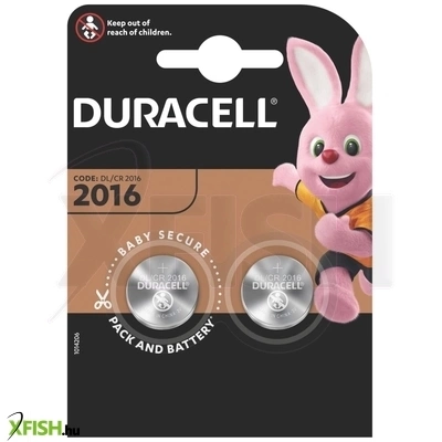 Duracell dl2016 10pp040030 lítium gombelem, 3,0 V feszültség, 2db/bliszter