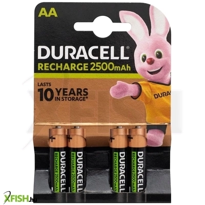 duracell 10pp110047 aa nimh akkumulátor, 1,2 v feszültség, 2500 mah kapacitás, 4db/bliszter