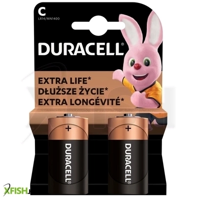 duracell lr14 10pp110032 baby (c) alkáli elem, 1,5 v feszültség, 2db/bliszter