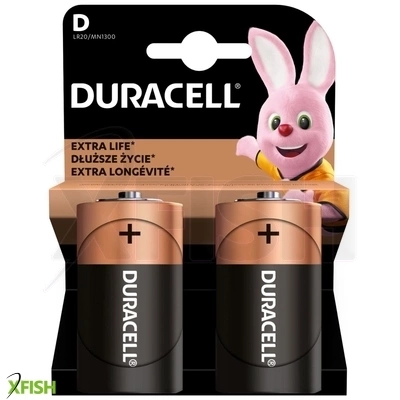 Duracell lr20 10pp110033 góliát (d) alkáli elem, 1,5 V feszültség, 2db/bliszter