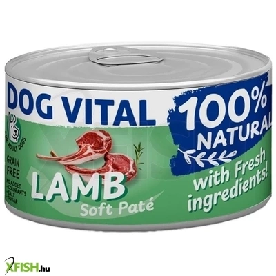 dog vital konzerv 100% natural soft paté lamb bárány 150g 1db/csomag