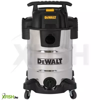 Dewalt dxv30sapta száraz-nedves porszívó, rozsdamentes váz, készülékcsatlakozóval, 30 liter, 15 kpa, 37,8 l/s, 8 tartozék, 1050 W