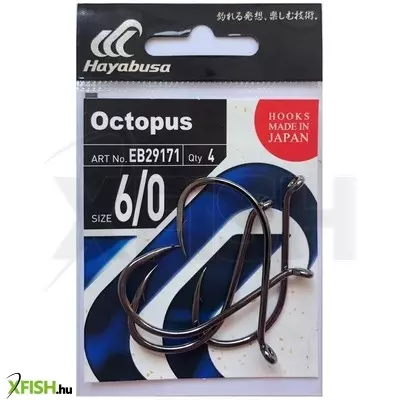 Hayabusa Oktopus Harcsázó Horog 1.0-ás 6db/csomag