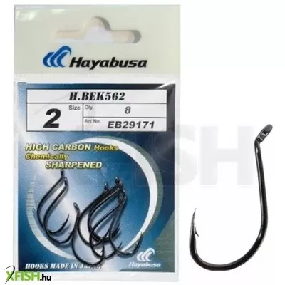 Hayabusa Octopus Horog - 3/0 Fekete-Króm (5Db/Csomag)