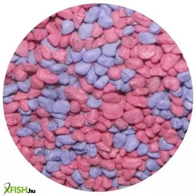 Evidecor színes akváriumi aljzatkavics lila-pink 750g - 0,5-1mm