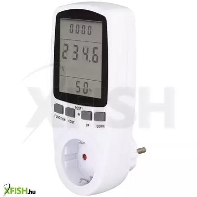 home em 04 fogyasztásmérő, fogyasztás és költség ellenőrzése, teljesítmény, feszültség, áramerősség, fogyasztás, költségek kijelzése, 250 v, 3680 w