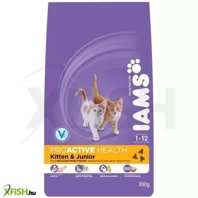 Iams Cat Kitten & Junior Chicken 300g