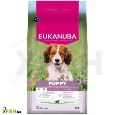 eukanuba puppy száraztáp small medium lamb rice bárány rizs 3000g