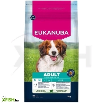 Eukanuba Adult Száraztáp Small Medium Lamb Rice Bárány Rizs 3000g