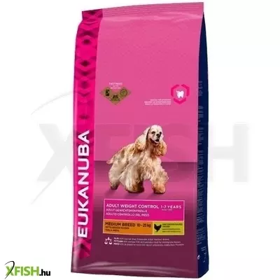 Eukanuba Adult Medium Breed Weight Control kutyatáp 15kg