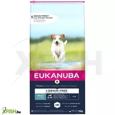Eukanuba Adult Grain Free Small & Medium Ocean Fisch 12kg