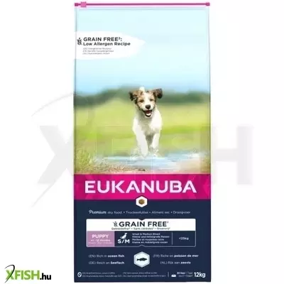Eukanuba Puppy & Junior Grain Free Small & Medium Ocean Fisch 12kg