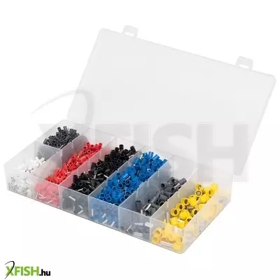 Use home evhset érvéghüvely szett, szigetelt érvéghüvely készlet, 1200 db, tároló doboz