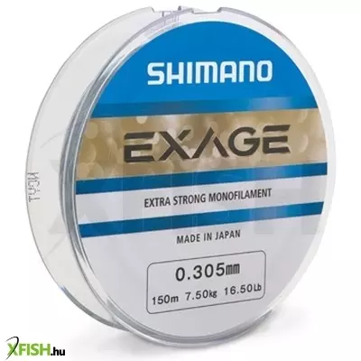 Shimano Line Exage Monofil Horgász Zsinór Szürke 1000m 0,305mm 7,5Kg