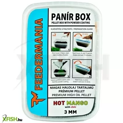 Feedermánia Panír Box Panírozott Pellet 3 Mm Hot Mangó