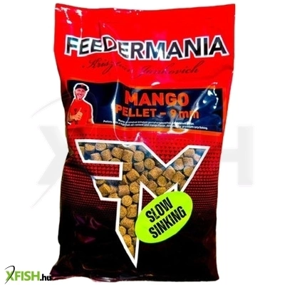 Feedermánia Slow Sinking Horgász Pellet Mangó 9mm 800g