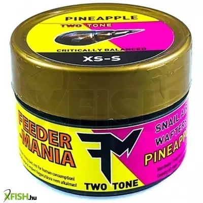 Feedermánia Snail Air Wafters Two Tone Csiga Műcsali Xs-S Pineapple Extra édes ananász 16 db
