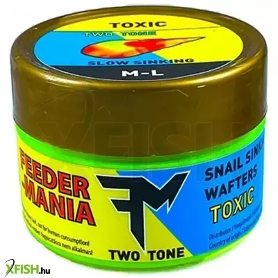 Feedermánia Snail Sinking Wafters Two Tone Csiga Műcsali M-L Toxic - füstölt hering 12 db
