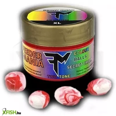 Feedermánia Colour Balls Two Tone Plasztik csali Secret Cream Xl 6 db/doboz