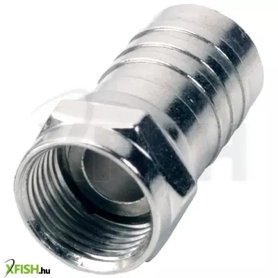 Use home f 803c f csatlakozódugó, fém, s6tsv kábelre préselhető, egyenes kivitel