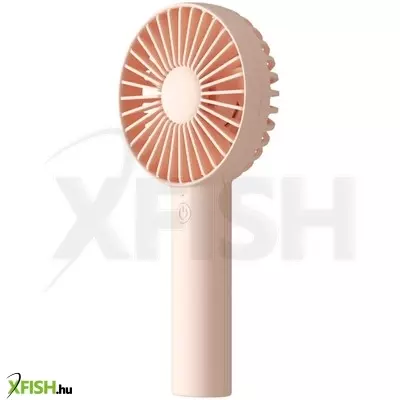 Jisulife fa21 pink kézi ventilátor, 3 fokozat, 2000mah akkumulátor, rózsaszín